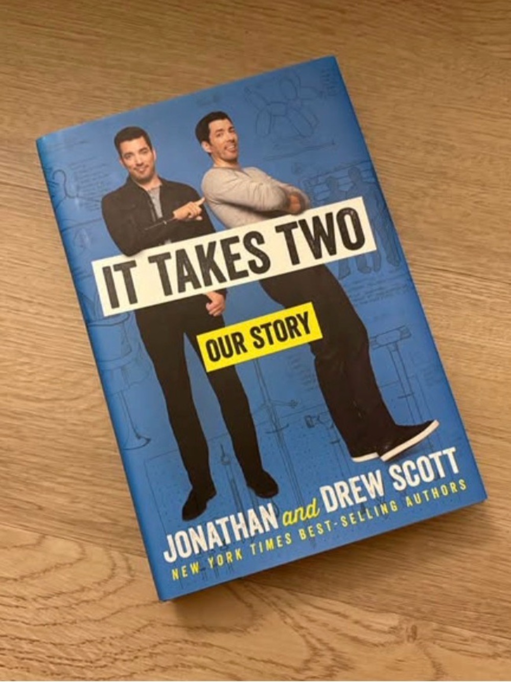 It Takes Two: Our Story by Jonathan and Drew Scott - Blue Hardcover